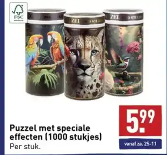 ALDI Puzzel met speciale effecten (1000 stukjes) aanbieding