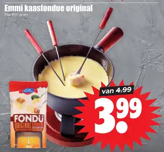 Dirk Emmi kaasfondue original pak 400 gram aanbieding