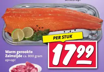 Nettorama Warm gerookte Zalmzijde ca. 800g aanbieding