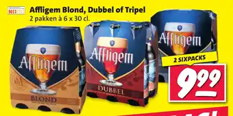 Nettorama Affligem Blond, Dubbel of Tripel 2 pakken à 6 x 30 cl. aanbieding