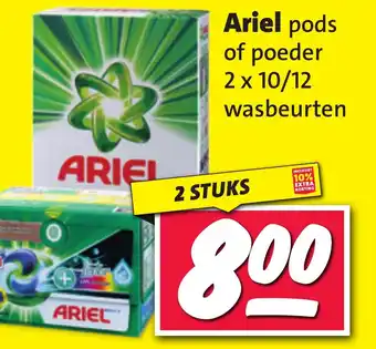 Nettorama Ariel pods of poeder aanbieding