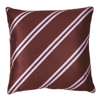 fonQ Vtwonen diagonal sierkussen 50 x 50 cm - donkerrood aanbieding
