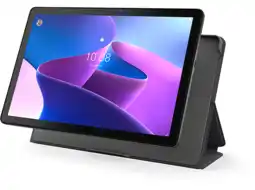 MediaMarkt Lenovo tab m10 (3rd gen) + folio case - 10.1 inch 64 gb grijs wifi aanbieding