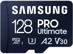 MediaMarkt Samsung samsung pro ultimate met kaartlezer – sd kaart 128 gb 200 & 130 mb/s geheugenkaart camera aanbieding