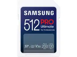 MediaMarkt Samsung samsung pro ultimate – sd kaart 512 gb 200 & 130 mb/s geheugenkaart camera aanbieding