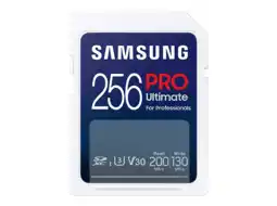 MediaMarkt Samsung samsung pro ultimate – sd kaart 256 gb 200 & 130 mb/s geheugenkaart camera aanbieding