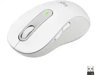 MediaMarkt Logitech m650 l draadloze muis wit aanbieding