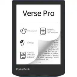 MediaMarkt Pocketbook verse pro zwart - 6 inch 16 gb (ongeveer 12.000 e-books) spatwaterbestendig aanbieding