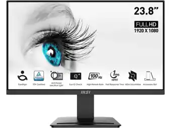 MediaMarkt Msi pro mp2412 - 23.8 inch 1920 x 1080 (full hd) va-paneel aanbieding