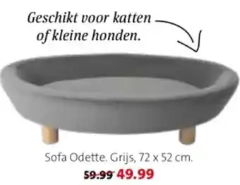 Intratuin Sofa Odette. Grijs, 72 x 52 cm. aanbieding