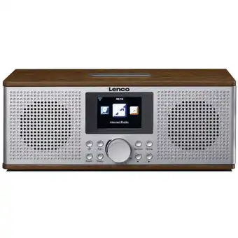 Conrad Lenco dir-170 internetradio dab+, vhf (fm), internet aux, bluetooth, usb, internetradio walnoot aanbieding