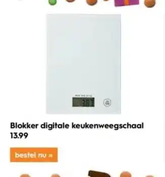 Blokker Blokker digitale keukenweegschaal aanbieding