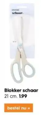 Blokker Blokker schaar 21 cm aanbieding