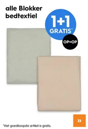 Blokker Alle blokker bedtextiel aanbieding