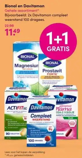DA Bional en davitamon aanbieding