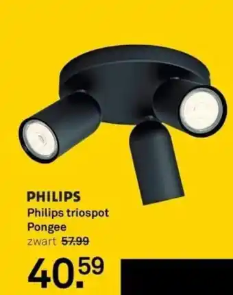 Karwei Philips  triospot pongee aanbieding