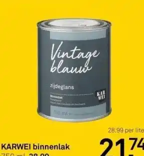 Karwei Karwei binnenlak 750 ml aanbieding