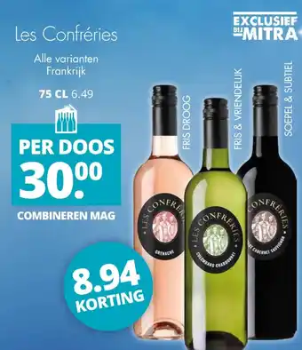 Mitra Les confréries aanbieding