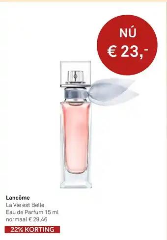 Mooi parfumerie Lancôme la vie est belle eau de parfum 15 ml aanbieding