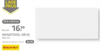 Praxis Wandtegel neve aanbieding