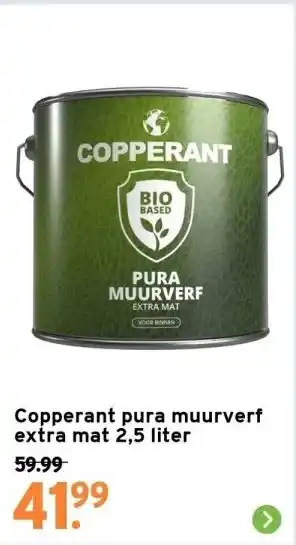 GAMMA Copperant pura muurverf extra mat 2,5 liter aanbieding