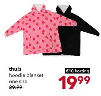 Scapino thuls hoodie blanket one size aanbieding