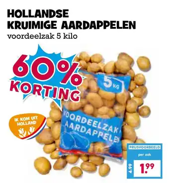 Boon`s Markt Hollandse kruimige aardappelen aanbieding