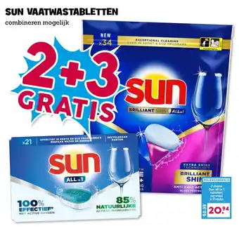 Boon`s Markt Sun vaatwastabletten aanbieding