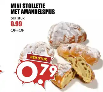 MCD Supermarkt Mini stolletje met amandelspijs aanbieding