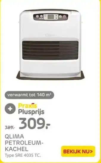 Praxis QLIMA PETROLEUMKACHEL Type SRE 4035 TC. aanbieding