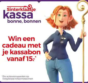 Trekpleister Sinterklaasje kassa bonne, bonnen aanbieding