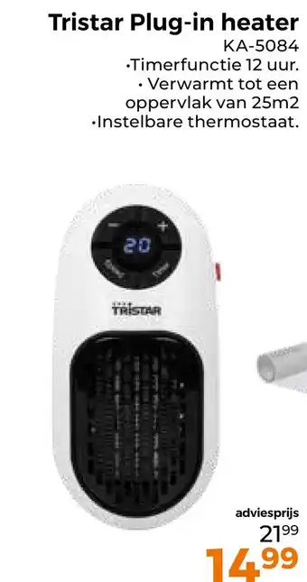 Trekpleister Tristar plug-in heater aanbieding