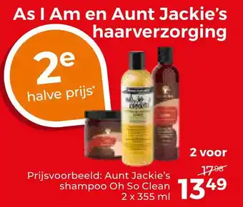 Trekpleister As i am en aunt jackie's haarverzorging aanbieding