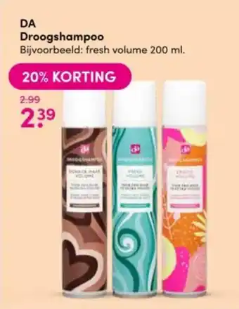 DA DA Droogshampoo aanbieding