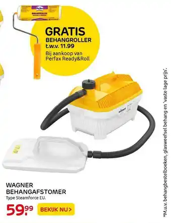 Praxis Wagner Behangafstomer SteamForce EU aanbieding