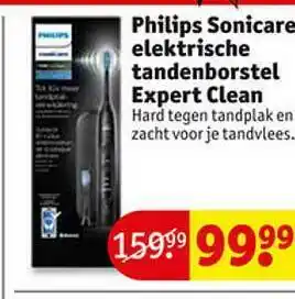 Kruidvat Philips Sonicare Elektrische Tandenborstel Expert Clean aanbieding