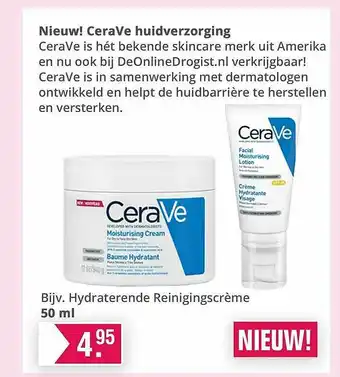 De Online Drogist CeraVe Hydraterende Reinigingscrème aanbieding