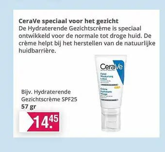 De Online Drogist CeraVe Hydraterende Gezichtscrème SPF25 aanbieding