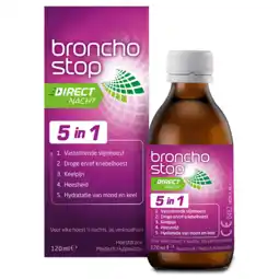 De Online Drogist Bronchostop hoestdrank direct nacht 120ml aanbieding