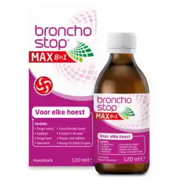 De Online Drogist Bronchostop max 8-in-1 hoestdrank 120ml aanbieding
