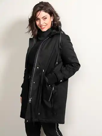 Klingel Parka met capuchon miamoda zwart aanbieding