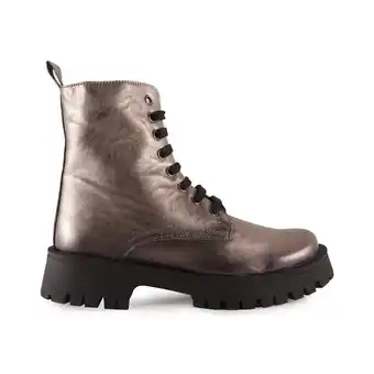 Spartoo Enkellaarzen tekila botines militares de piel metalizada by aanbieding