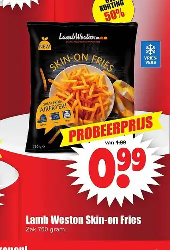 Dirk Skin-On Fries aanbieding