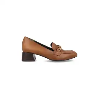 Spartoo Mocassins cbp - conbuenpie mocasines marrones de piel con tacón by cbp aanbieding