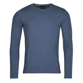 Spartoo T-shirt lange mouw tommy hilfiger stretch slim fit long sleeve tee aanbieding