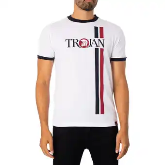 Spartoo T-shirt korte mouw trojan t-shirt met dubbel gestreept logo aanbieding