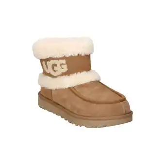 Spartoo Enkellaarzen ugg botines ultra mini fluff moda joven chesnut aanbieding