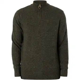 Spartoo Fleece jack barbour tisbury sweatshirt met halve rits aanbieding