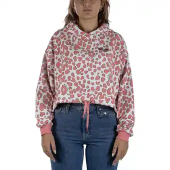 Spartoo Fleece jack moschino felpa bianco e rosa aanbieding