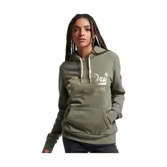 Spartoo Sweater superdry sweatshirt à capuche femme logo aanbieding